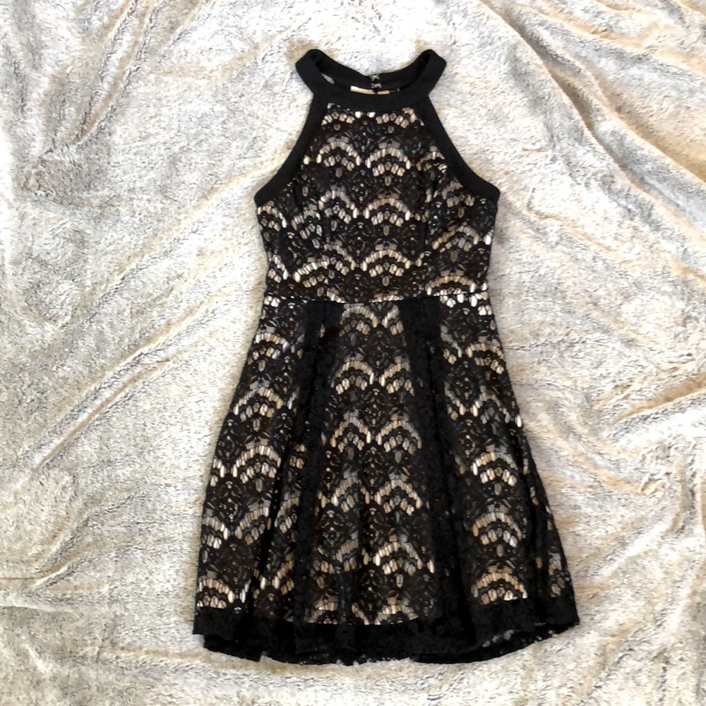 Black and Cream Dress